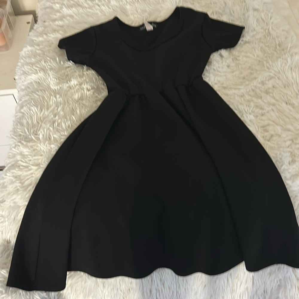 Black mini dress